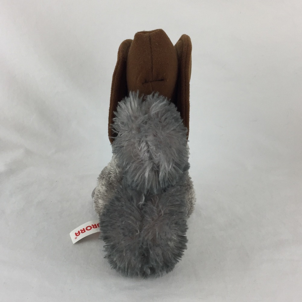 Aurora Gray Squirrel Grand Ole Opry Brown Cowboy Hat 8" Plush Stuffed Animal Toy - Picture 5 of 10